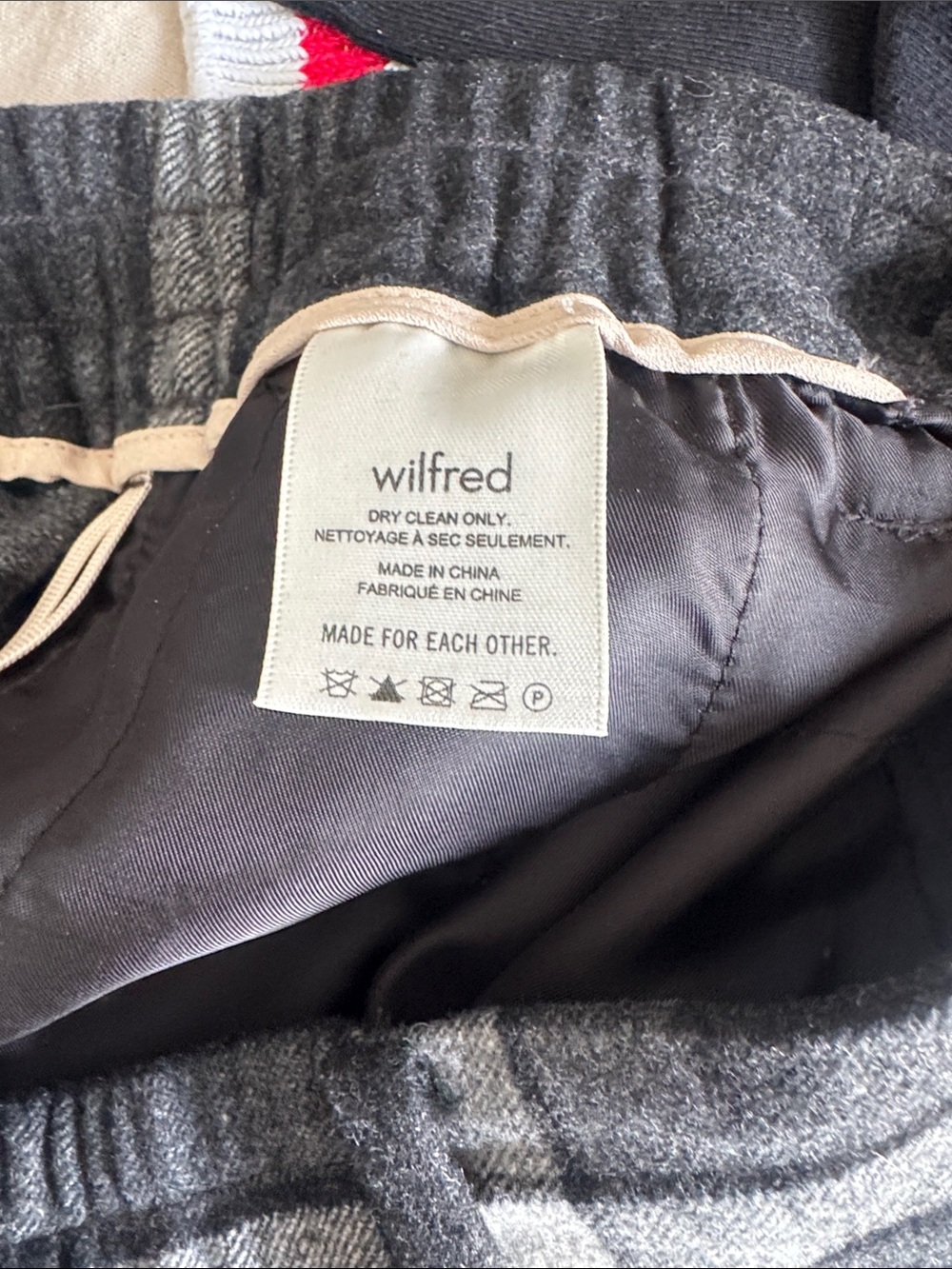 Wilfred Black & Gray Plaid Cropped Pants - Picture 4 of 5